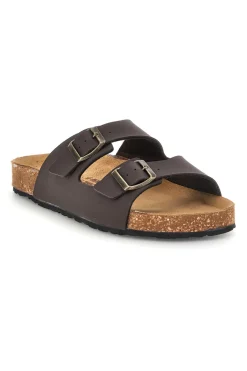 Ciabatta marrone in vera pelle Bio Up 101