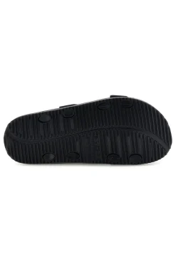 Ciabatta nera con doppia fibbia Superga S87Y832