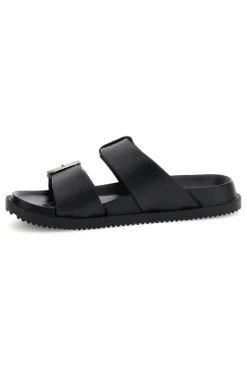 Ciabatta nera con doppia fibbia Superga S87Y832
