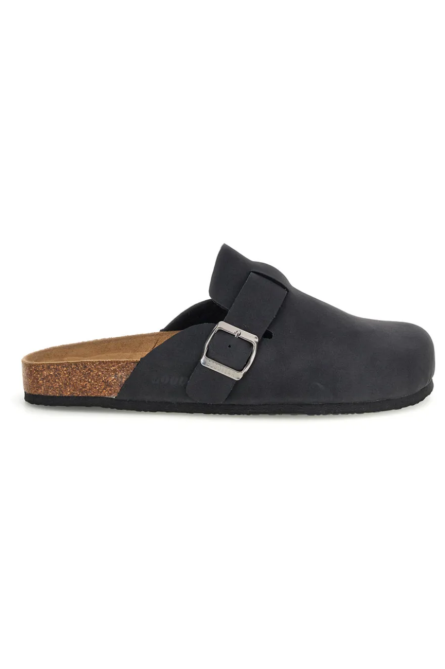 Ciabatta nera con fibbia Goodyear GY42030