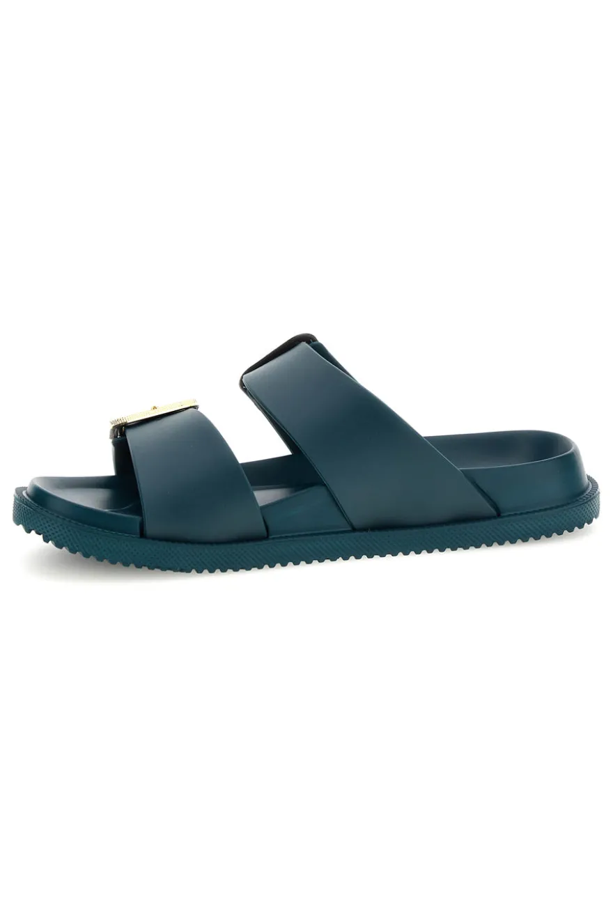 Ciabatta petrolio con doppia fibbia Superga S87Y832