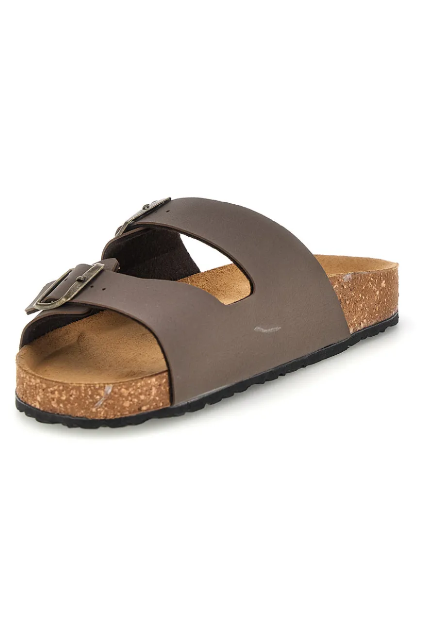 Ciabatta Taupe in vera pelle Bio up 101