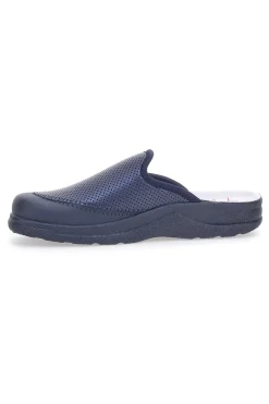 Ciabattate da lavoro Mr Chef 653 Blu Vera Pelle