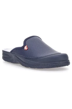 Ciabattate da lavoro Mr Chef 653 Blu Vera Pelle
