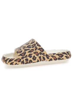 Ciabatte animalier leopardate suola comfort COVERI 24311
