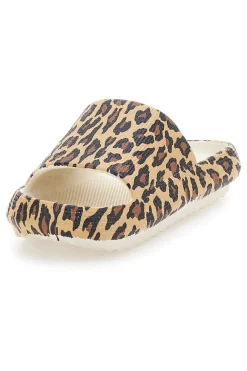 Ciabatte animalier leopardate suola comfort COVERI 24311