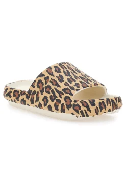 Ciabatte animalier leopardate suola comfort COVERI 24311