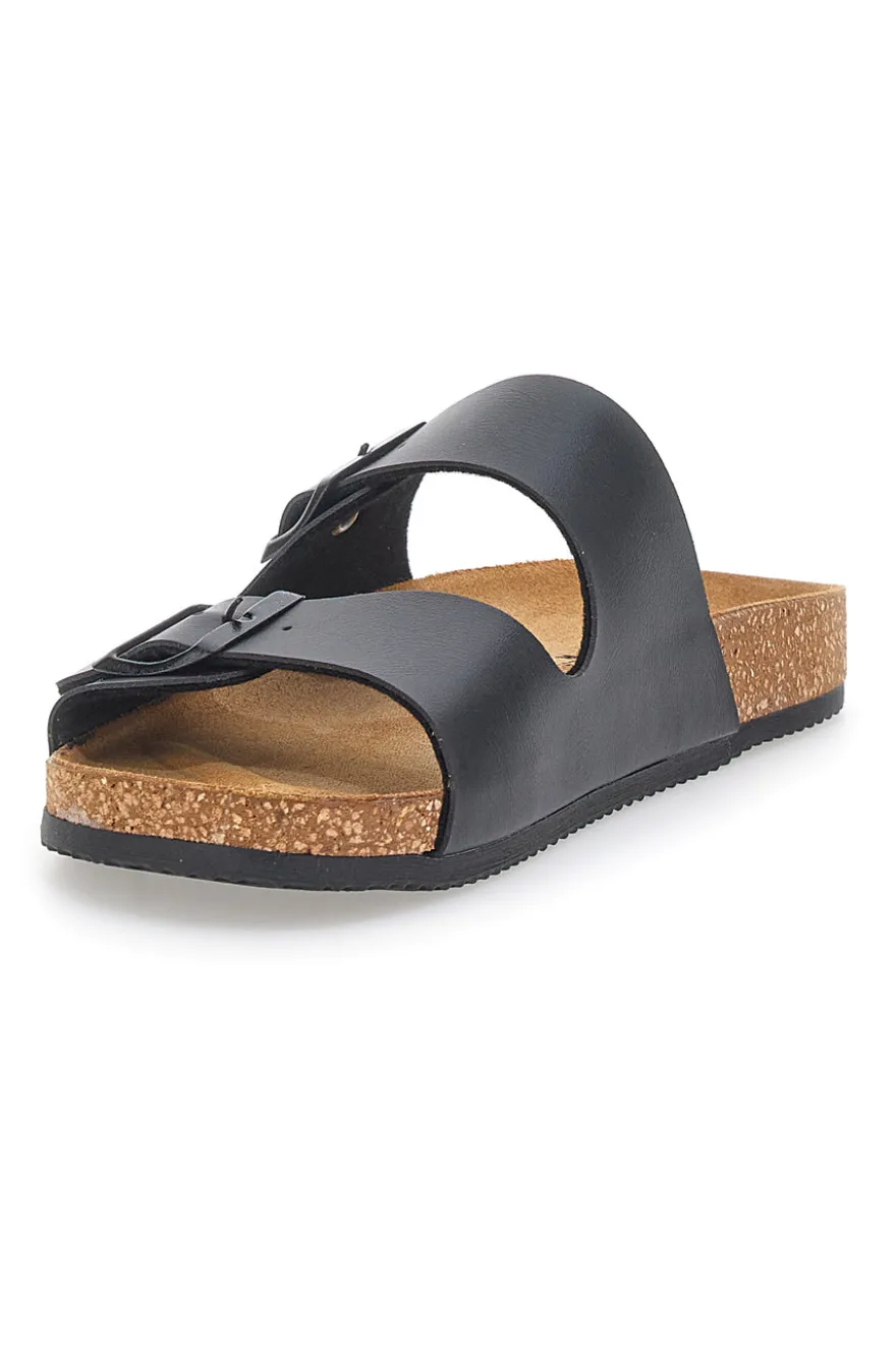 Ciabatte Antracite con Doppia Fibbia Made in Italy PITTARELLO TIERRA 335A20630SR