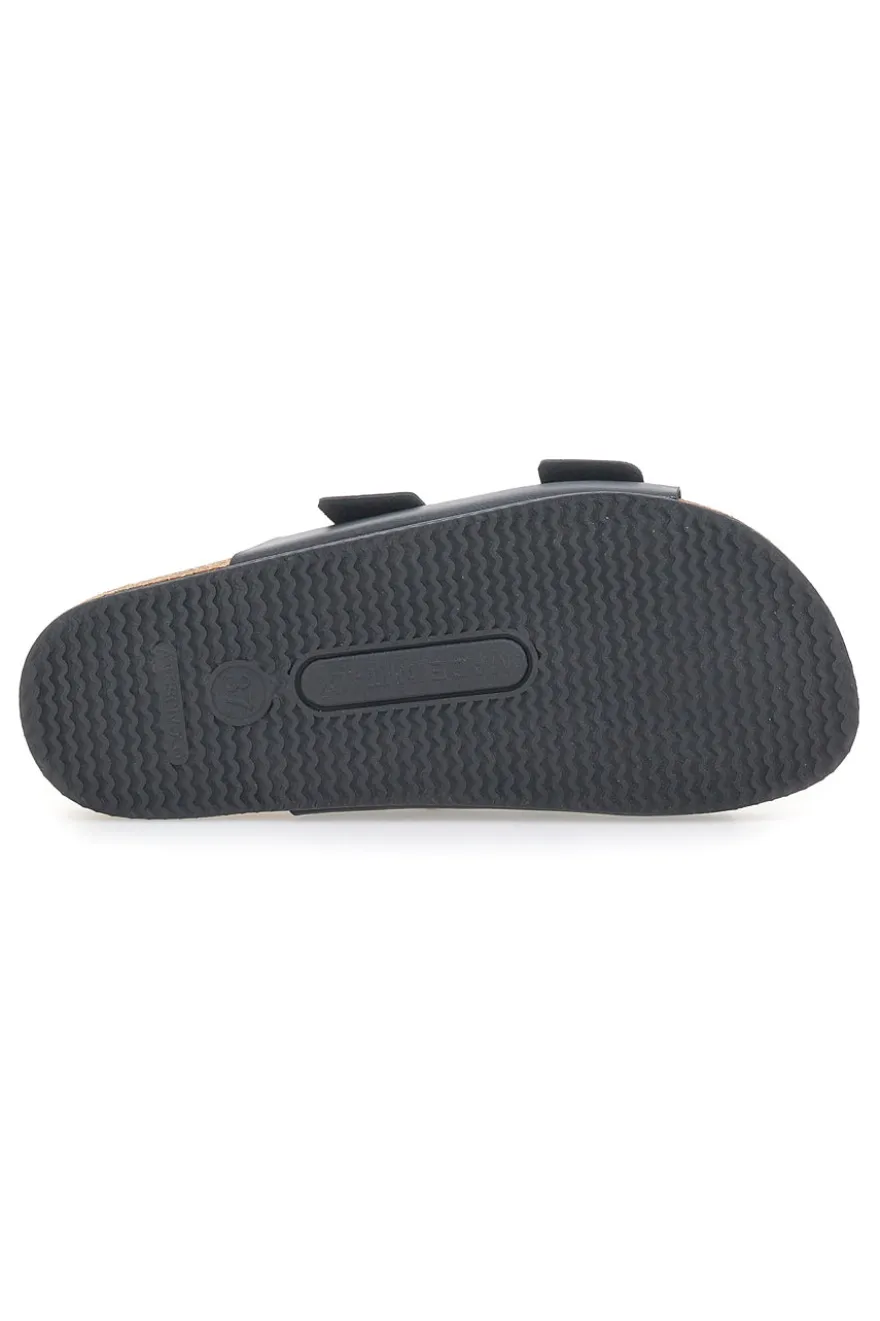 Ciabatte Antracite con Doppia Fibbia Made in Italy PITTARELLO TIERRA 335A20630SR