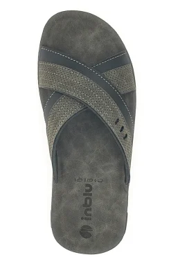 Ciabatte Antracite Con Fascia Incrociata Inblu 03 VT