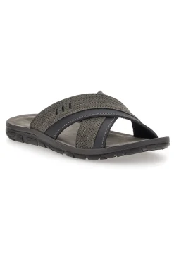 Ciabatte Antracite Con Fascia Incrociata Inblu 03 VT