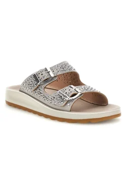 Ciabatte Argento Strass E Fibbie Fly flot 90770169KZ