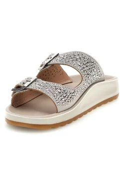 Ciabatte Argento Strass E Fibbie Fly flot 90770169KZ