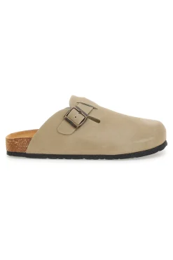 Ciabatte beige chiaro con fibbia in vera pelle Pittarello Tierra 335A013PR