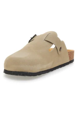 Ciabatte beige chiaro con fibbia in vera pelle Pittarello Tierra 335A013PR
