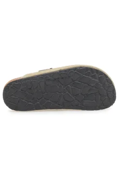 Ciabatte beige chiaro con fibbia in vera pelle PittarelloTierra 335A013PR