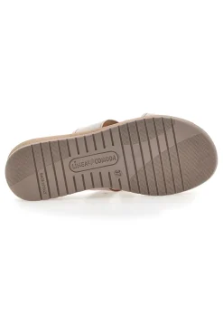 Ciabatte beige con dettaglio a cuore Linea Comoda 7190V