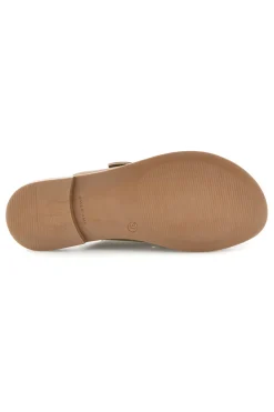 Ciabatte beige con doppia fibbia Plocadi CHMAT