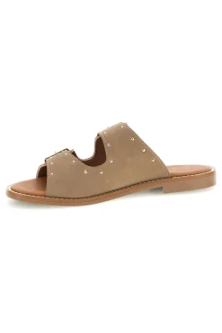 Ciabatte beige con doppia fibbia Plocadi CHMAT