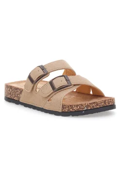 Ciabatte beige con doppia fascia regolabile Pittarello Sun BL208417