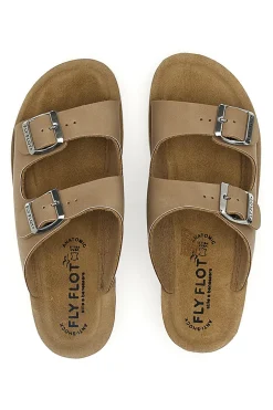 Ciabatte Beige Con Fasce Regolabili Fly Flot 42644