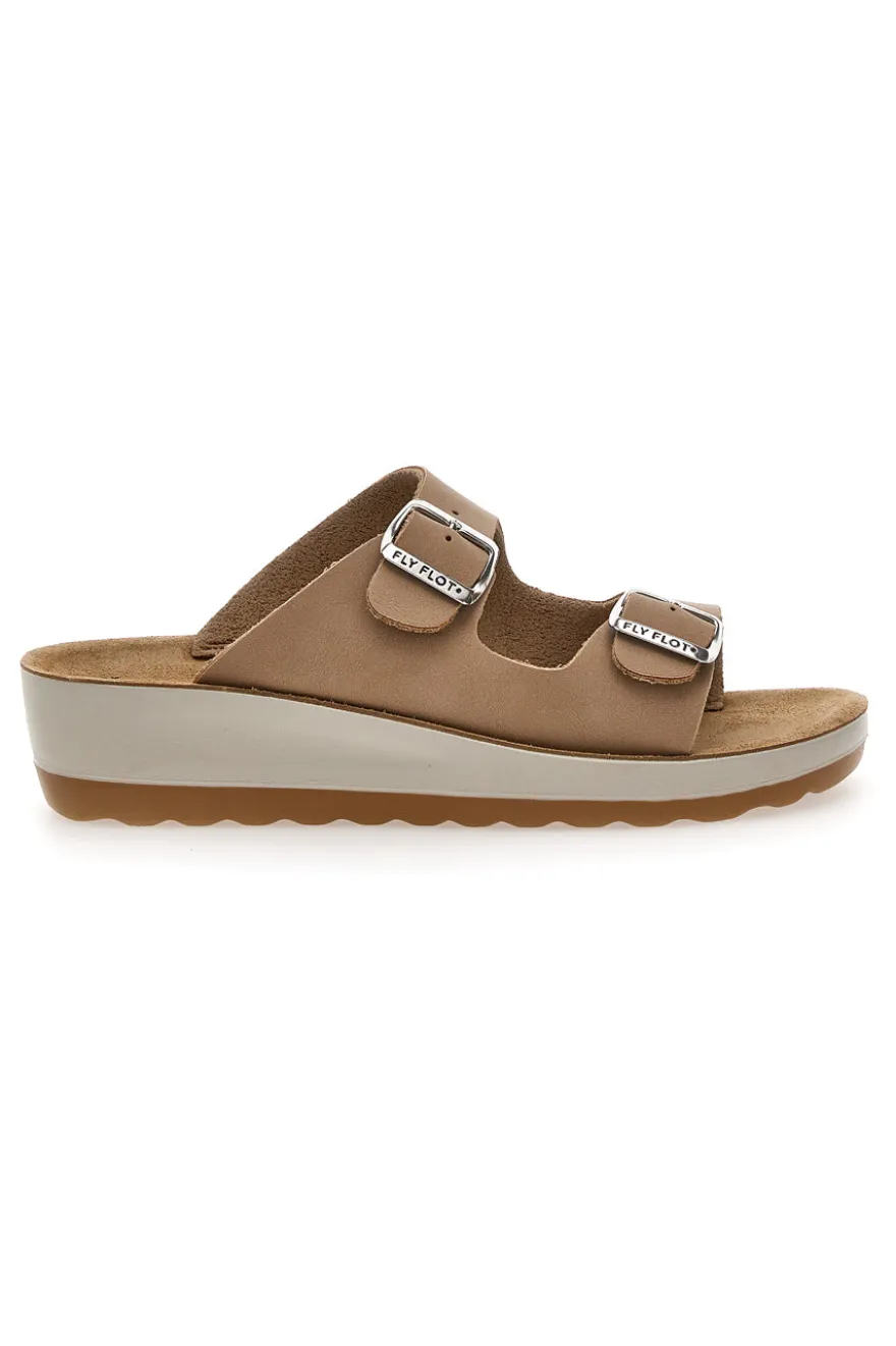 Ciabatte Beige Con Fasce Regolabili Fly Flot 42644