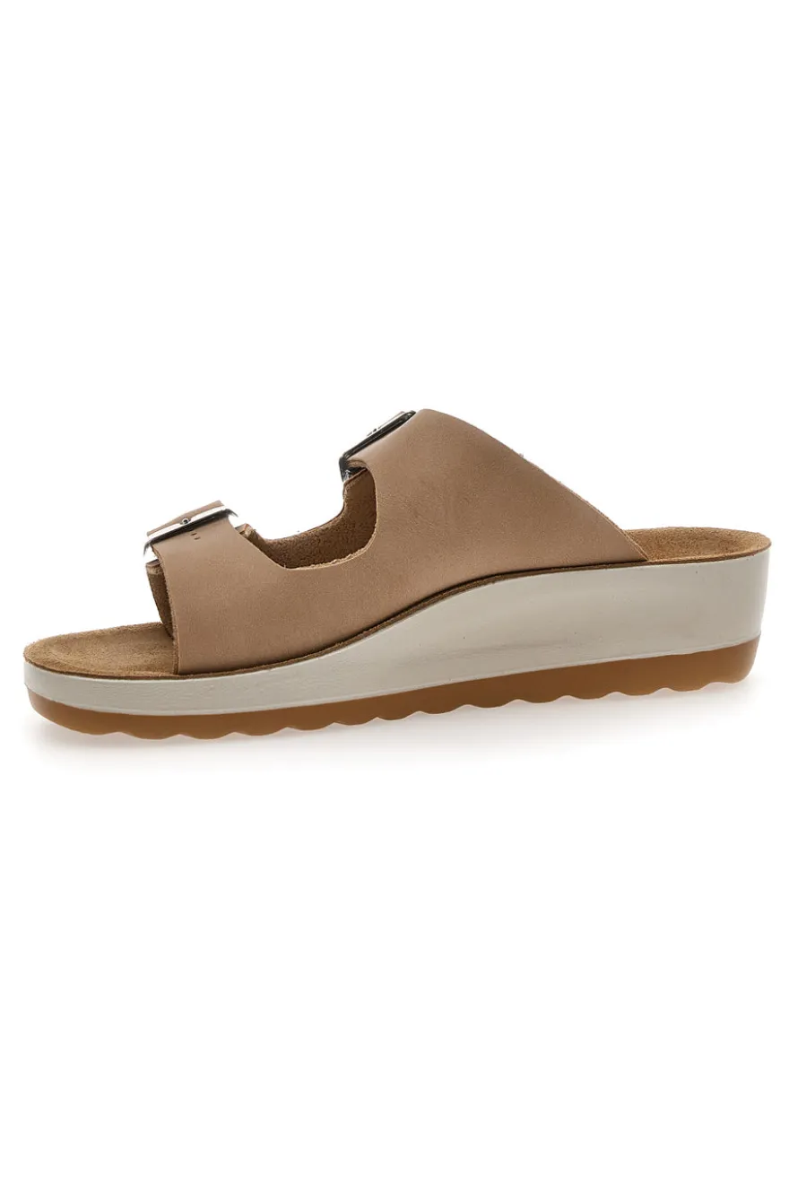 Ciabatte Beige Con Fasce Regolabili Fly Flot 42644