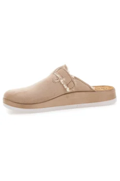 Ciabatte beige con fibbia e fodera calda Inblu 39 CT