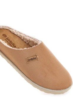Ciabatte beige con fodera con pelo Inblu 45 CS