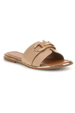 Ciabatte beige con morsetto Fun beach 15601