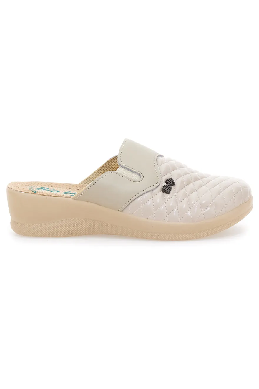 Ciabatte Beige con Punta Chiusa Made in Italy Bio Up 6204