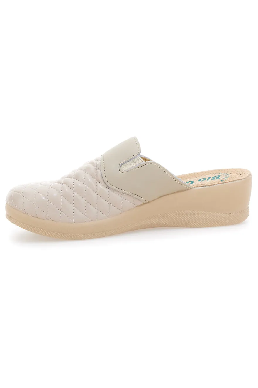Ciabatte Beige con Punta Chiusa Made in Italy Bio Up 6204