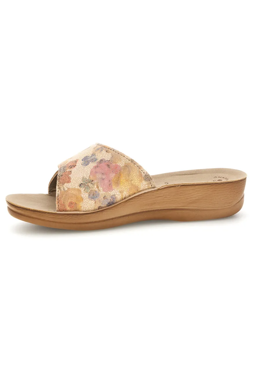 Ciabatte Beige Floreali Inblu 68 VR