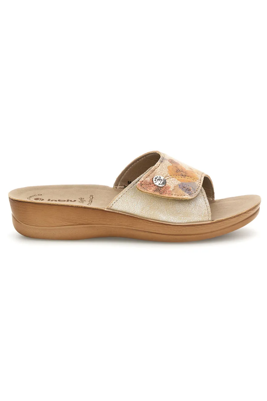 Ciabatte Beige Floreali Inblu 68 VR