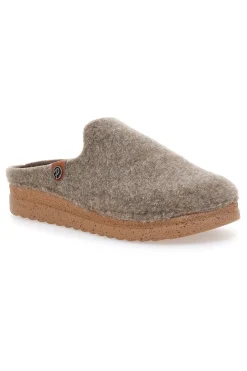 Ciabatte beige in feltro con suola ergonomica Plocadi 11902LO