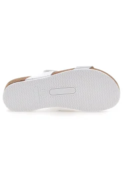 Ciabatte Bianche Con Brillantini Argentati Pittarello Bio 293480