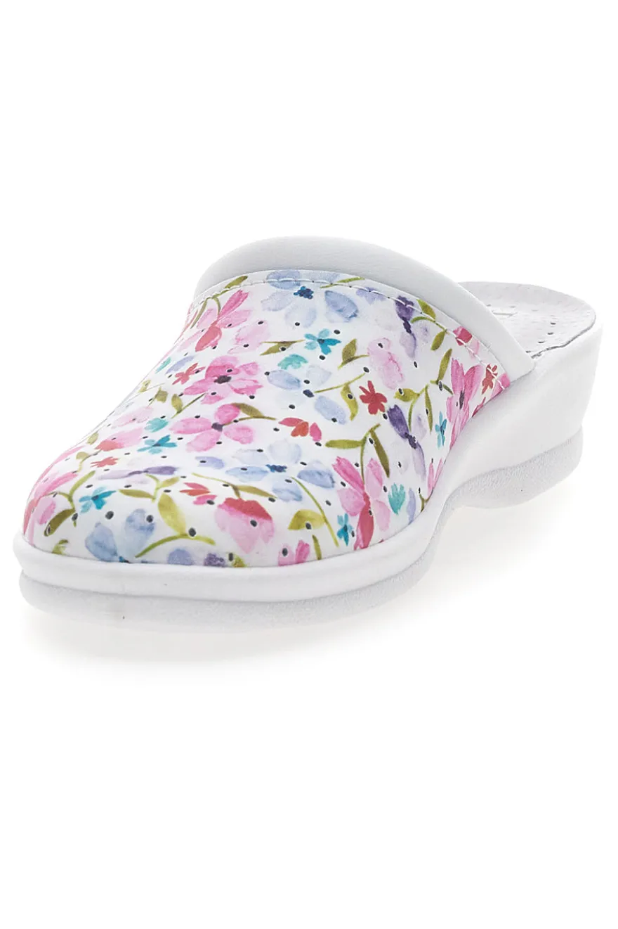 Ciabatte Bianche Con Decorazione Floreale Le Soft 820002
