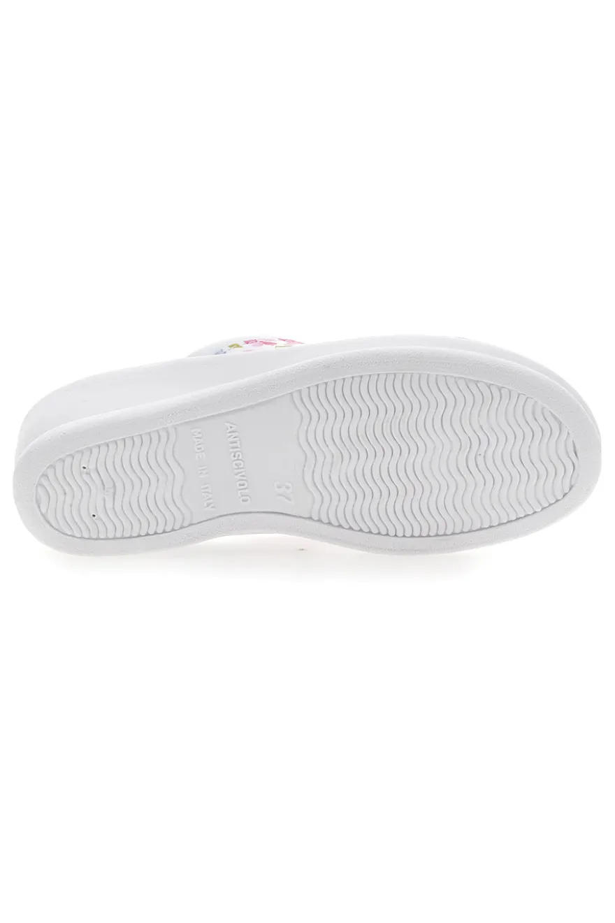 Ciabatte Bianche Con Decorazione Floreale Le Soft 820002