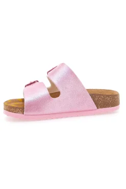 Ciabatte bianche con dettagli rosa Pittarello Bio 257A206SR