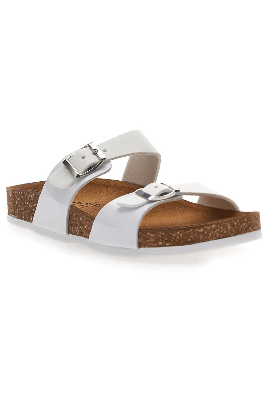 Ciabatte Bianche con Doppia Fibbia Stretta PITTARELLO TIERRA 335A006SR
