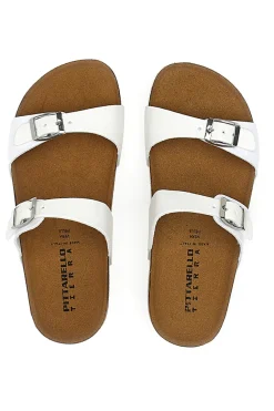 Ciabatte Bianche con Doppia Fibbia Stretta PITTARELLO TIERRA 335A006SR