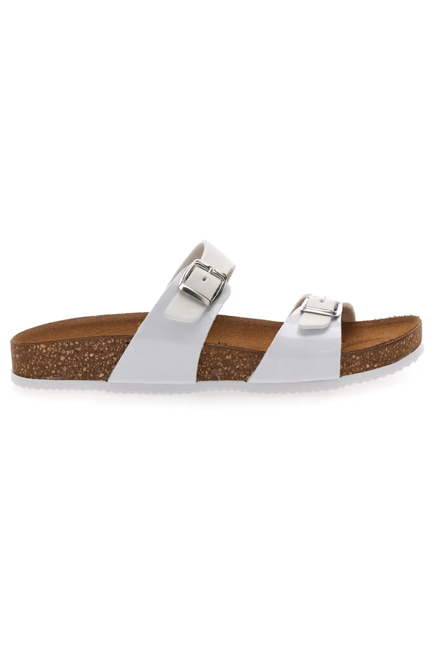 Ciabatte Bianche con Doppia Fibbia Stretta PITTARELLO TIERRA 335A006SR