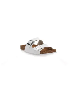 Ciabatte Bianche con Doppia Fibbia Made in Italy PITTARELLO TIERRA 335A00630SR