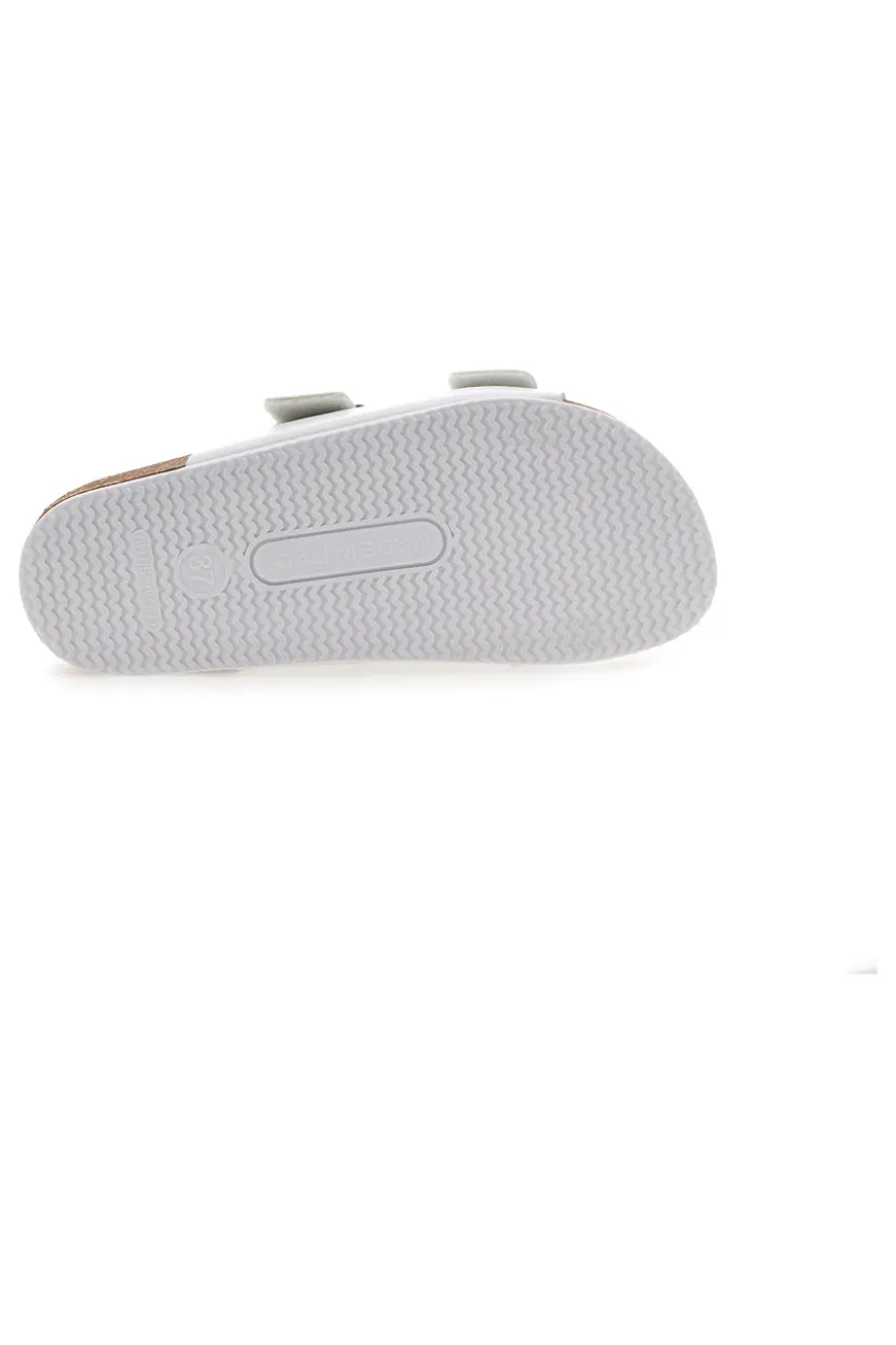 Ciabatte Bianche con Doppia Fibbia Made in Italy PITTARELLO TIERRA 335A00630SR