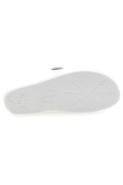Ciabatte bianche con doppia fibbia Fly Flot 63008ZE