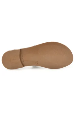 Ciabatte bianche con fasce sagomate Plocadi MAT0