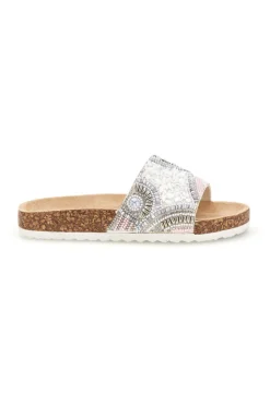 Ciabatte Bianche con Perline Pitt kids 14615