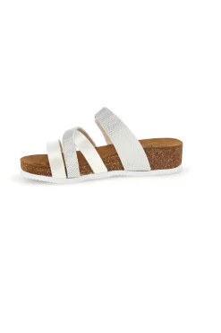 Ciabatte bianche con sottopiede in pelle Pittarello eco 293A410SR