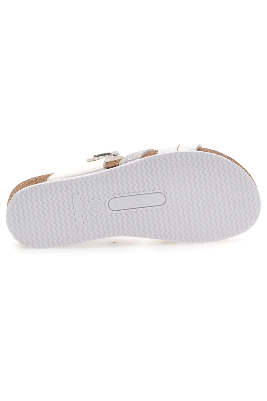Ciabatte Bianche Con Sottopiede in pelle Pittarello Eco 293A410