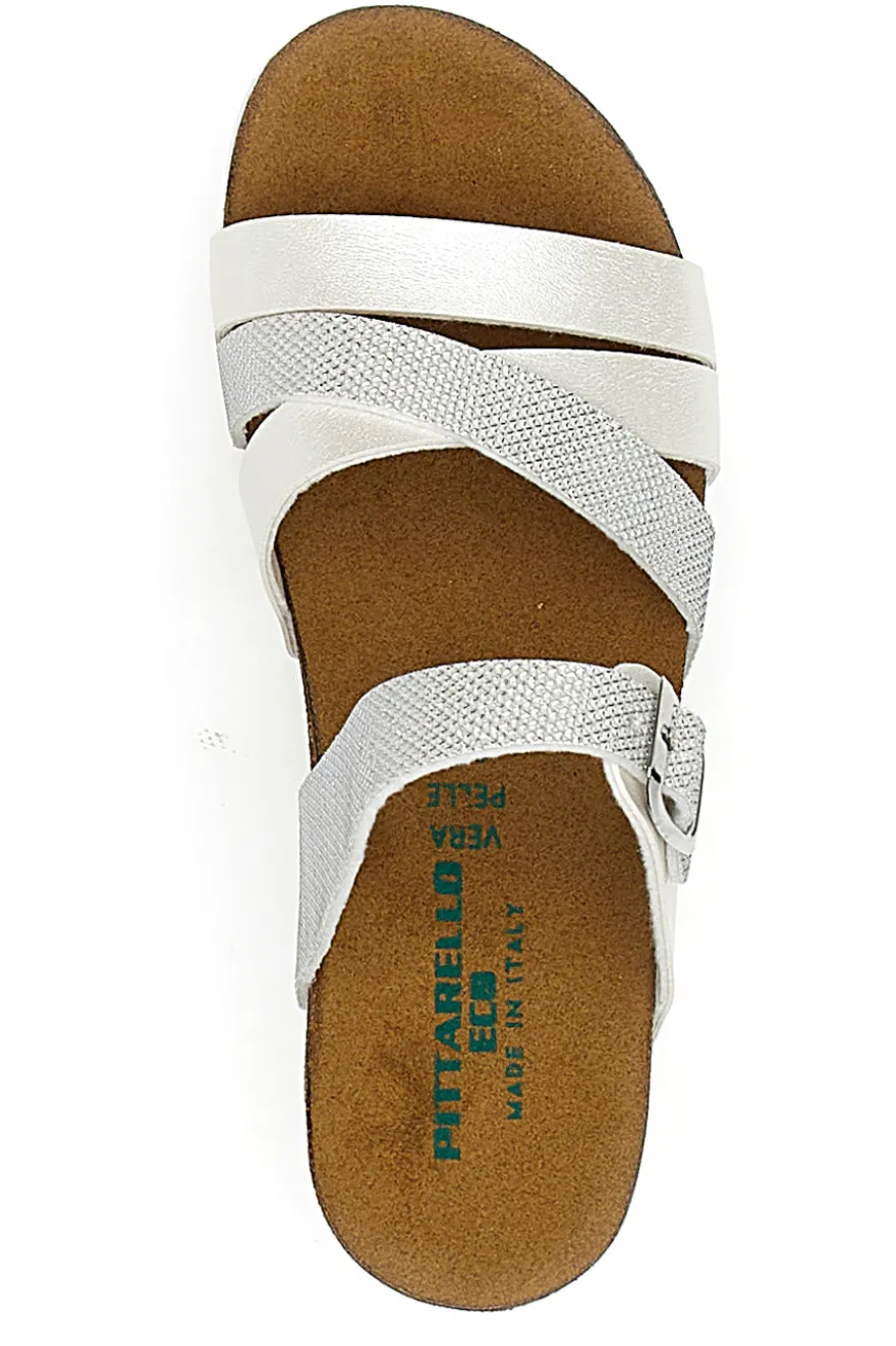 Ciabatte Bianche Con Sottopiede in pelle Pittarello Eco 293A410